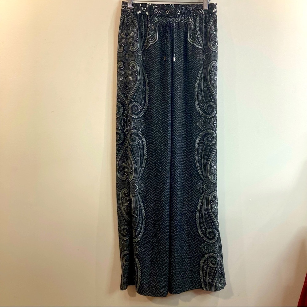 MICHAEL KORS SZ 2 Bandana Style Side Design Palazzo Wide Leg Pants